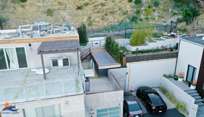 second_story_above_ground_container_pool_in_small_yard